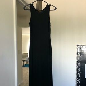 Marine Layer Lexi Daytime Midi Dress in Black (size S)